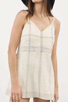 The Handloom-Eva Mini Dress Natural-Elbise-3-Milagron.com