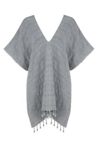 Gece V Back Kimono - Stone