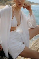 The Handloom-June Short White-Şort-1-Milagron.com