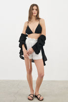 The Handloom-June Short White-Şort-3-Milagron.com