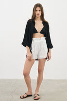 The Handloom-June Short White-Şort-5-Milagron.com