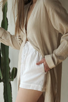 The Handloom-June Short White-Şort-6-Milagron.com