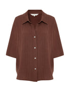 Kaya Boyfriend Shirt - Terracotta