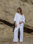 Kaya Boyfriend Shirt - White