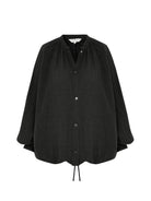 Kaya Buttoned Blouse - Charcoal