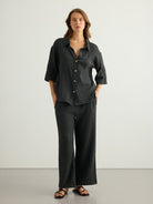 Kaya Drawstring Pants - Charcoal
