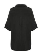 Kaya Oversized Shirt Dress - Charcoal