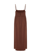 Kaya Smocked Maxi Dress - Terracotta