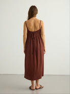Kaya Smocked Maxi Dress - Terracotta