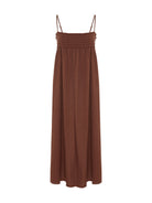 Kaya Smocked Maxi Dress - Terracotta
