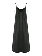 Kaya Tie Strap Maxi Dress - Charcoal