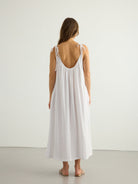 Kaya Tie Strap Maxi Dress - White