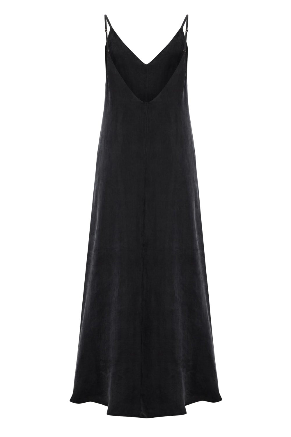 The Handloom-Lucid Flow Maxi Dress Black-Elbise-8-Milagron.com
