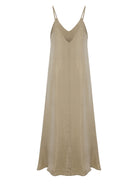 Lucid Flow Maxi Dress - Khaki Green