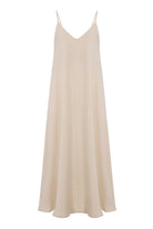The Handloom-Lucid Flow Maxi Dress Sand-Elbise-9-Milagron.com