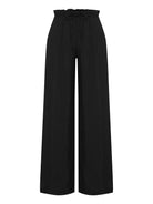 The Handloom-Lucid Flow Tie Pants Black-Pantolon-7-Milagron.com