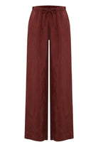 The Handloom-Lucid Flow Tie Pants Burgundy-Pantolon-6-Milagron.com