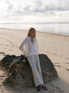 The Handloom-Lucid Flow Tie Pants Sand-Pantolon-1-Milagron.com