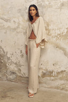 The Handloom-Lucid Flow Tie Pants Sand-Pantolon-2-Milagron.com