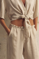 The Handloom-Lucid Flow Tie Pants Sand-Pantolon-8-Milagron.com