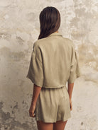 Lucid Flow Tie Shorts - Khaki Green