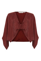 The Handloom-Lucid Knot Top Burgundy-Gömlek-6-Milagron.com