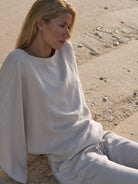 The Handloom-Lucid Knot Top Sand-Gömlek-3-Milagron.com