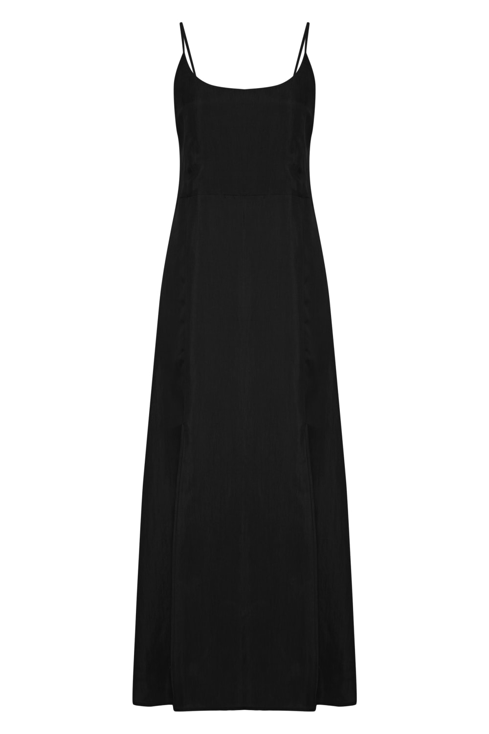The Handloom-Lucid Midnight Maxi Dress Black-Elbise-5-Milagron.com