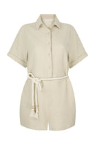 The Handloom-Mia Romper Oatmeal-Tulum-4-Milagron.com