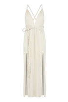 The Handloom-Muse Braided Straps Dress Natural-Elbise-15-Milagron.com
