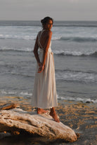 The Handloom-Muse Braided Straps Dress Natural-Elbise-3-Milagron.com
