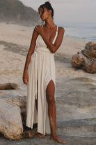 The Handloom-Muse Braided Straps Dress Natural-Elbise-4-Milagron.com
