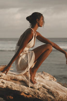 The Handloom-Muse Braided Straps Dress Natural-Elbise-5-Milagron.com