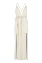 The Handloom-Muse Braided Straps Dress Natural-Elbise-7-Milagron.com