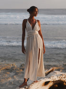 The Handloom-Muse Braided Straps Dress Natural-Elbise-9-Milagron.com