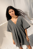 The Handloom-Nomad Kimono Vintage Black-Kimono-1-Milagron.com