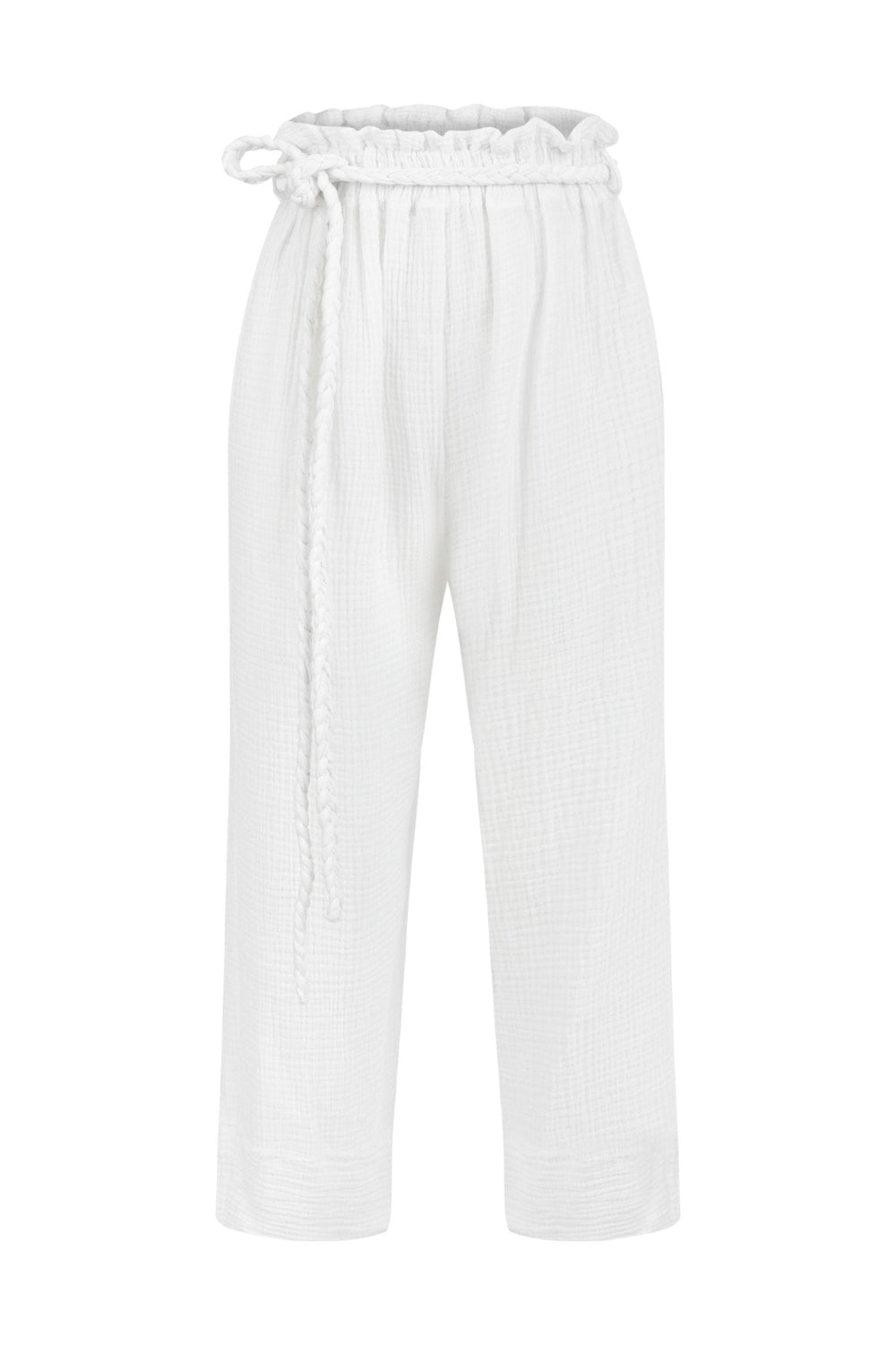 The Handloom-Paloma Paper Bag Pants White-Pantolon-7-Milagron.com