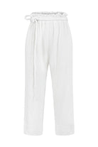 The Handloom-Paloma Paper Bag Pants White-Pantolon-7-Milagron.com