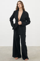 The Handloom-Pera Blazer Black-Blazer Ceket-1-Milagron.com