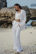The Handloom-Pera Blazer White-Blazer Ceket-2-Milagron.com