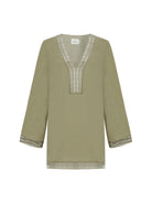The Handloom-Positano Dress Khaki Green-Elbise-9-Milagron.com