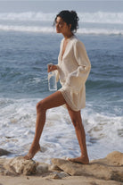 The Handloom-Positano Dress Natural-Elbise-3-Milagron.com