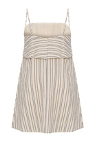 The Handloom-Puglia Stripes Mini Dress Navy-Elbise-7-Milagron.com