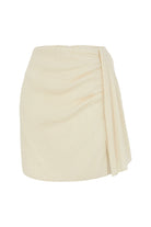 The Handloom-SORUNLU - Bella Mini Skirt Natural-Skirt-8-Milagron.com