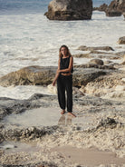 The Handloom-SORUNLU - Mia Pants Black-Pants-5-Milagron.com