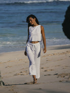 The Handloom-SORUNLU - Mia Pants White-Pants-1-Milagron.com