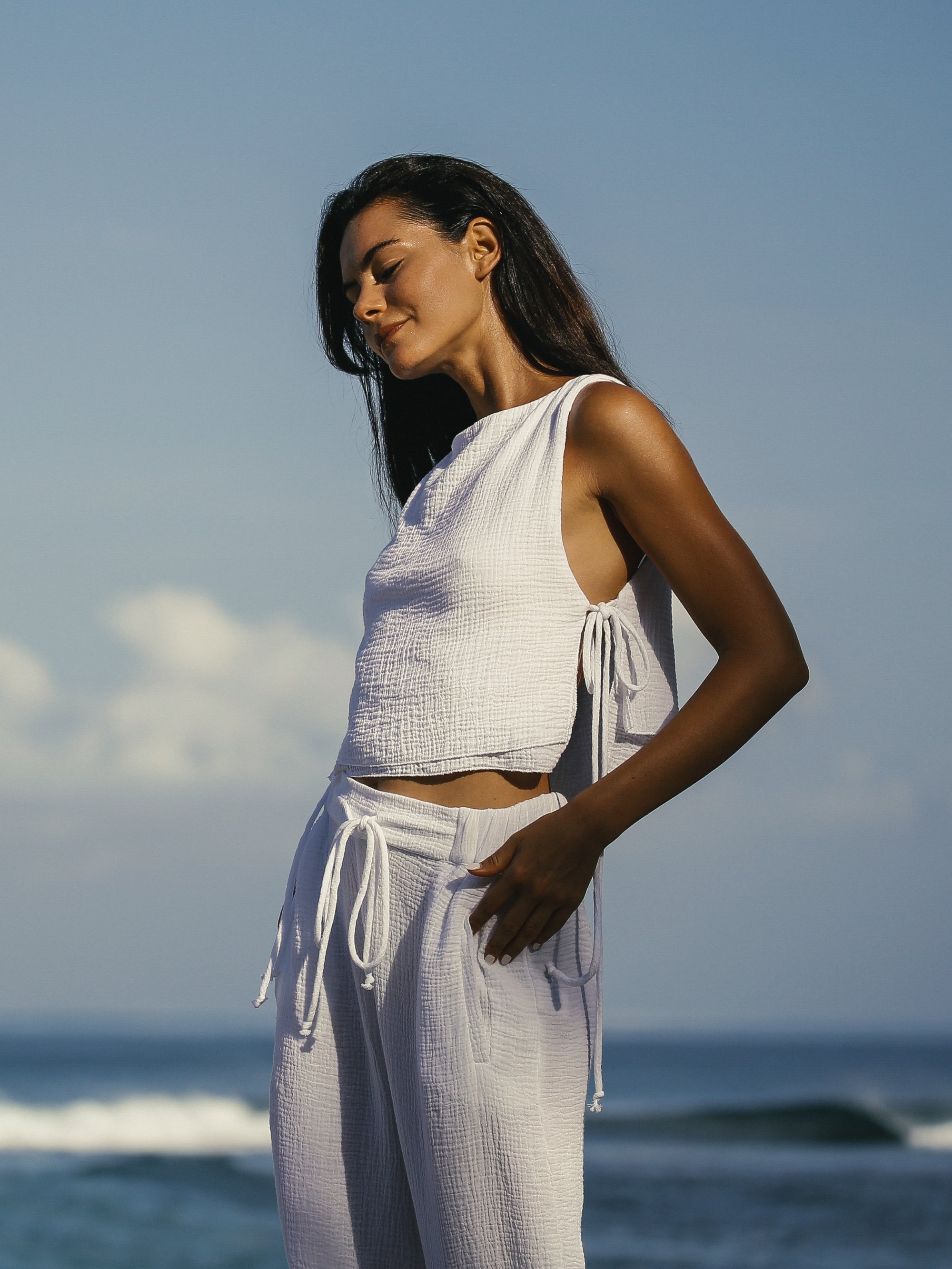 The Handloom-SORUNLU - Mia Pants White-Pants-10-Milagron.com