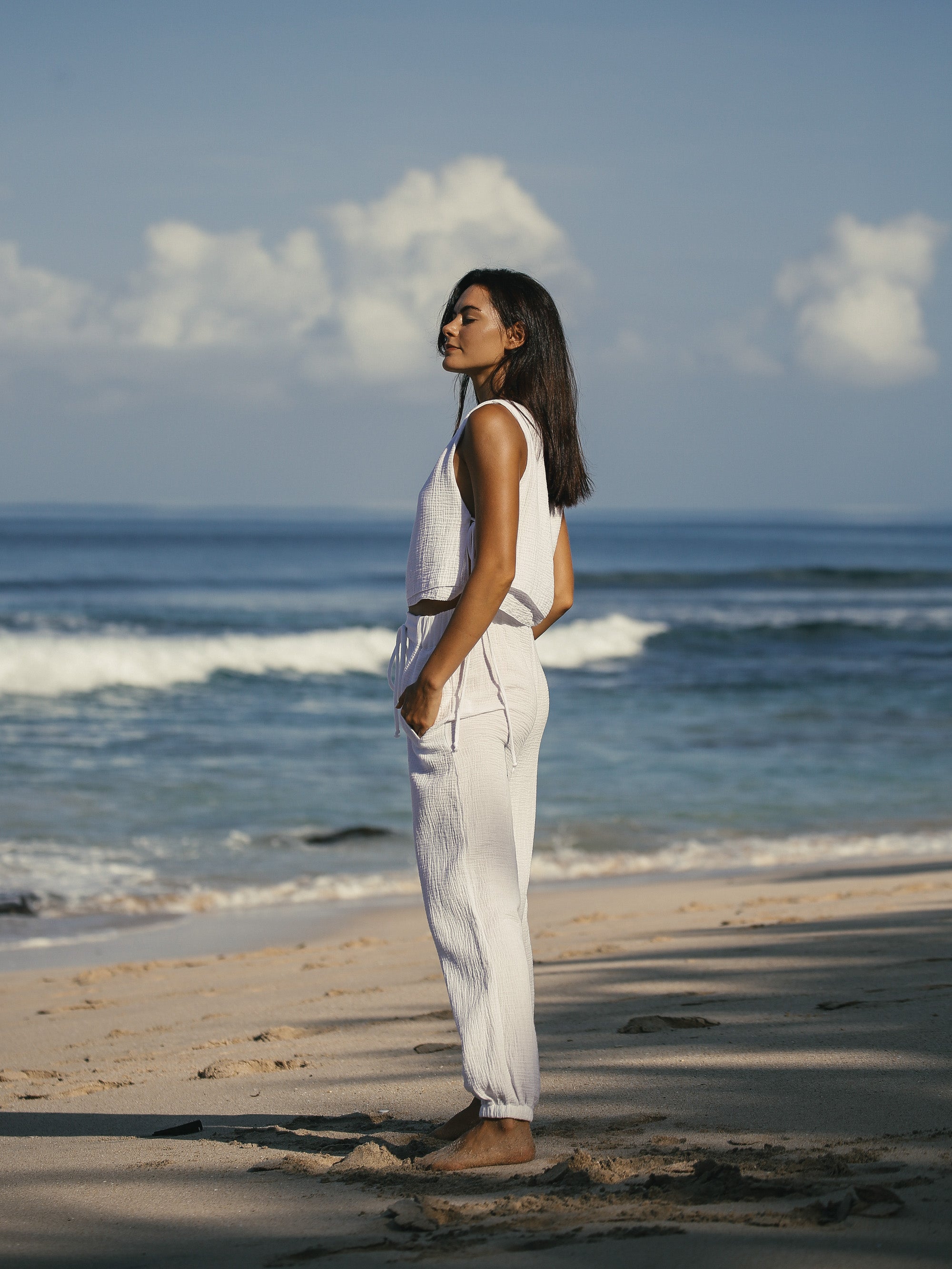 The Handloom-SORUNLU - Mia Pants White-Pants-5-Milagron.com