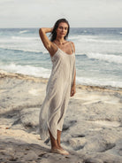 The Handloom-SORUNLU - Yaz Dress Black Stripes-Dress-3-Milagron.com