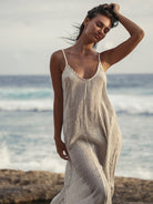 The Handloom-SORUNLU - Yaz Dress Black Stripes-Dress-6-Milagron.com